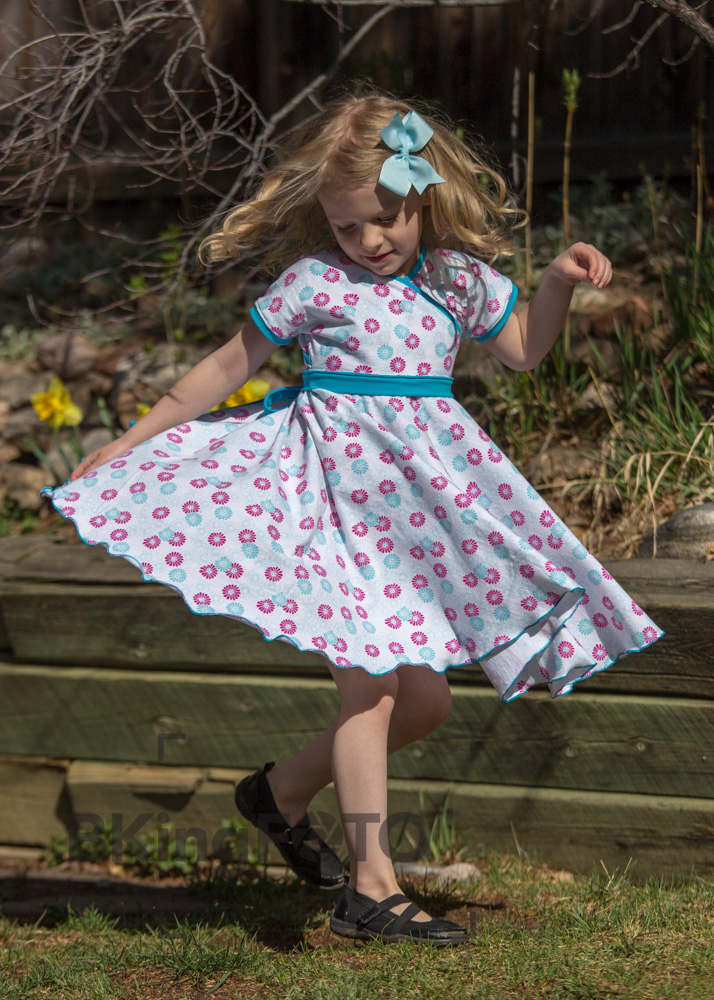 Pattern Review: A Sparkly Baby’s Easy Peasy Crossover Dress